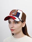 Бейсболка GOORIN BROTHERS арт. 101-1102 (белый / коричневый / бордовый)